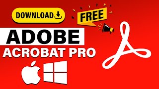 Download Adobe Acrobat PRO For Free On Your PC or MAC [upl. by Cestar505]