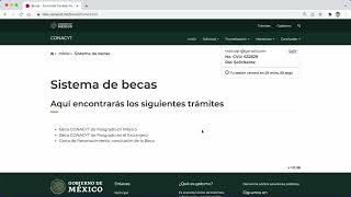 Tutorial Monitoreo BECA CONACyT sin audio [upl. by Kwapong]