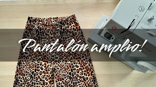 Cómo hacer un pantalón amplio fácil y sencillo  DIY [upl. by Gainor]