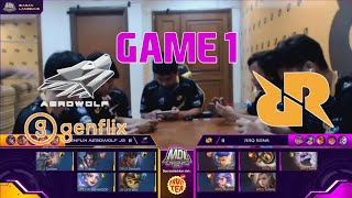 Genflix Aerowolf JR VS RRQ Sena Game 1  MDL ID S3 [upl. by Eeslehc]