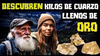 DESCUBREN UNA BETA DE CUARZO CON MUCHO ORO EN UNA MONTAÑA LA NIETA Y EL ABUELO EN EXPEDICION [upl. by Deutsch]