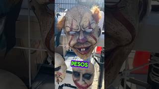 Este artista del tianguis hace estas máscaras de terror MUY REALISTAS halloween excelente trabajo [upl. by Henka]