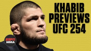 Khabib Nurmagomedov previews fight vs Justin Gaethje at UFC 254  FULL CONVO  ESPN MMA [upl. by Tubb]