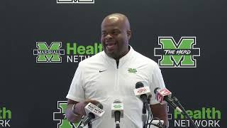 2024 Marshall Football PreCamp Press Conference [upl. by Jacobina667]