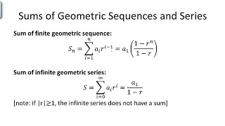 Sum of Finite and Infinite Geometric Series [upl. by Dazhahs638]