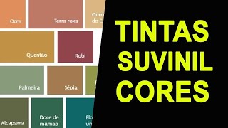 TINTAS SUVINIL CORES  TENDÊNCIAS E CORES DAS TINTAS SUVINIL [upl. by Barabas]