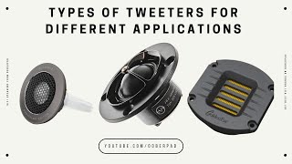 Types of Tweeters for different Applications [upl. by Eardnaed]