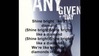 Any Given Day  Diamonds Rihanna metalcore cover LYRICS [upl. by Edora300]