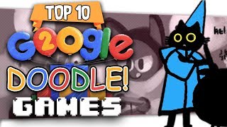 👾 Top Ten quotBest Google Doodlequot Games [upl. by Hayikat859]