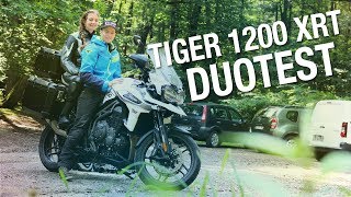 TestReview Triumph Tiger 1200 XRT Duotest [upl. by Osicnarf716]