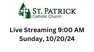 St Patricks Live Streaming Mass on Sunday 102024 at 9 AM [upl. by Hadsall245]