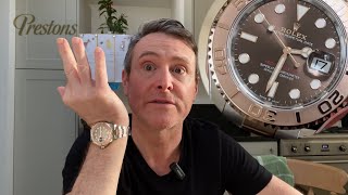 My New Rolex Yacht Master 40mm Rose Gold Rolesor Kitchen Table Review rolex rolexwatch watches [upl. by Esinet469]