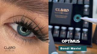 Renkli Lens  CLARO OPTİMUS  BONDİ MAVİSİ  Optikzade [upl. by Lukash]