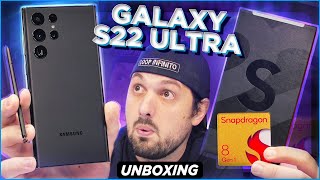 GALAXY S22 ULTRA UNBOXING E HANDS ON [upl. by Allicerp]