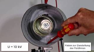 Elektromagnetismus Experiment Elektrische Feld eines Zylinderkondensators [upl. by Novaat]