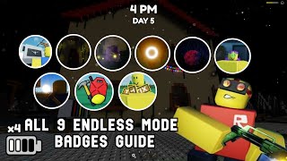 Residence Massacre ALL 9 ENDLESS MODE BADGES Guide [upl. by Cox131]