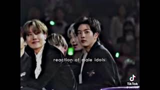 KPOP MALE IDOLS REACTION TO TWICE TZUYU AND SANA 👀😶 [upl. by Nort]