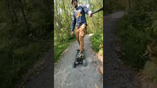 Going TOO FAST on the Trails  electricskateboard [upl. by Enowtna]