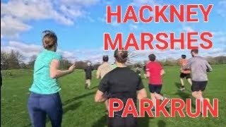 Riding on the grass at Hackney Marshes Parkrun [upl. by Edyaw]