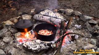 Campfire Cooking  Deer Roast in Brown Gravy [upl. by Ahders]