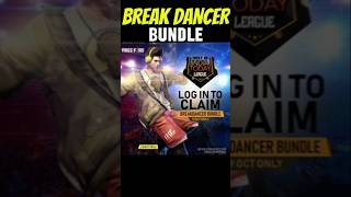 BREAK DANCER BUNDLE IN FF 😱 reels freefire viral [upl. by Buffo]