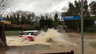 Sébastien Loeb in a Citroën DS3 WRC in the water for the Rally Var 2014  HD [upl. by Naujal640]