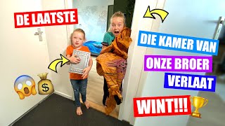 LAATSTE DIE KAMER VAN ONZE BROER VERLAAT WINT  CHALLENGE ♥DeZoeteZusjes♥ [upl. by Yasnyl945]