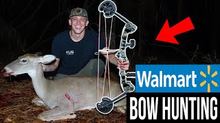 Epic Walmart Budget Bow Hunting Challenge [upl. by Annuahs]