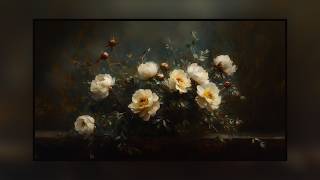 TV Screensaver  Peonies 3 Hours of Calming Classical Art [upl. by Coumas]