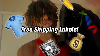 The secret to getting FREE shipping labels for my clothing brand [upl. by Dwan]