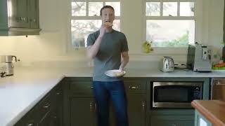 Zuckerberg Robot eats toast clip [upl. by Delwyn]