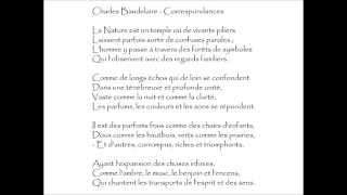 Baudelaire Charles  CORRESPONDANCES  La Nature est un temple où de vivants piliers [upl. by Notrub545]