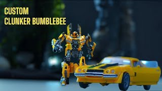 How I made my TRANSFORMABLE CUSTOM BUMBLEBEE  Stop Motion [upl. by Ahsinaj]