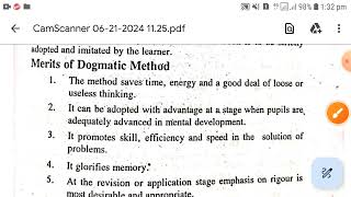 Dogmatic Method and Lecture Method of Teaching Mathematics [upl. by Yrome27]