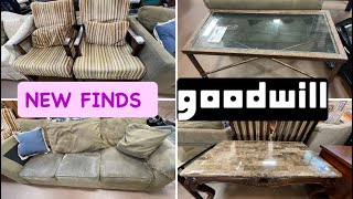 GOODWILL SHOP WITH ME 2024  NEW FINDS FURNITURE HOME DECOR  TABLES SOFAS CABINET [upl. by Joshua56]