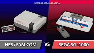 NINTENDO NES vs SEGA SG1000   Comparativa Gráfica  No Commentary [upl. by Giulia]