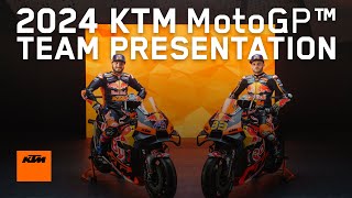 Red Bull KTM Factory Racing MotoGP™ Team Presentation 2024  KTM [upl. by Skcirdnek]