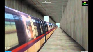 OpenBVE TESTING C751A set 037038 departing Tuen Mun MTR Station [upl. by Areehs]