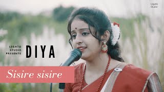 Sisire sisire sarodo akase cover  Agamani Song  Subhamita banerjee Cover Diya [upl. by Ahsekal337]