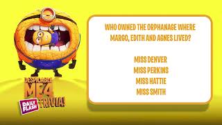 Despicable me 4 Trivia  Minions  Daily Flash [upl. by Coffeng]