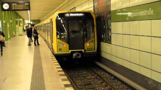 UBahn Berlin Bahnhof Magdalenenstraße U5 1080p [upl. by Radmen]