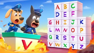 ABC Surprise Box  A to Z Kids Learn English Alphabet  Educational Cartoon  Sheriff Labrador [upl. by Hirai664]