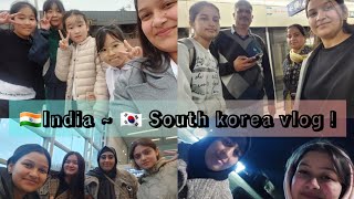 India 🇮🇳 to South Korea 🇰🇷 journey vlog  gksstudent gkskorea daegu university [upl. by Bj781]