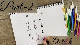 calligraphy with normal pen part 1 calligraphypracticeart [upl. by Yrek]