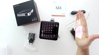 Unboxing APEMAN M4 Mini DLP Pico Beamer Projector LED HDMI MHL WVGA [upl. by Kristofer]