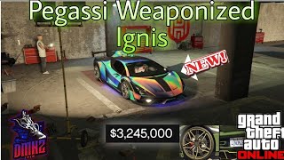 GTA Online PS5  Pegassi Weaponized Ignis Gameplay amp Customization  Lamborghini Sián FKP 37 [upl. by Marney]