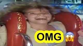 Slingshot 63  SLOWED  beautiful girl on slingshot ride 🤩🔥 [upl. by Alyac653]