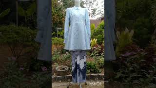 kebaya modern kombinasi batik Rumahjahitwafa sewing fashion [upl. by Kostman]