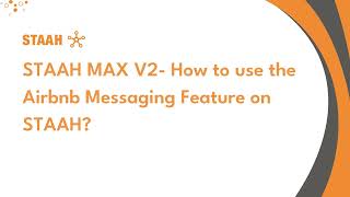 STAAH MAX V2 How to use the Airbnb Messaging Feature on STAAH [upl. by December]