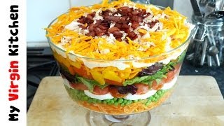 LAYER SALAD RECIPE [upl. by Dorwin]